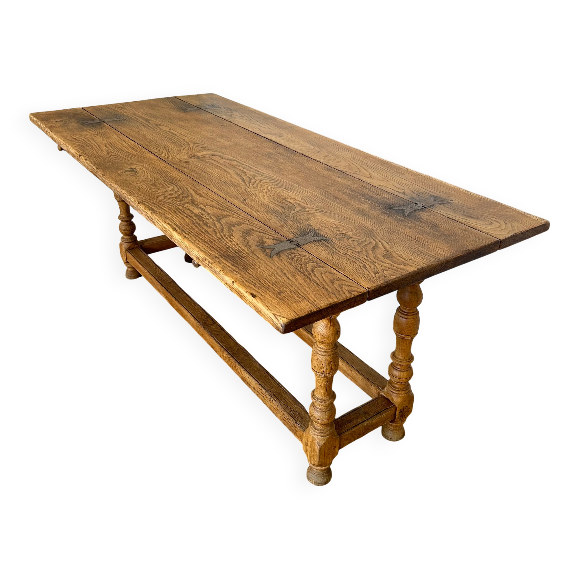 Solid Oak Folding Farmhouse Table