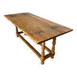 Solid Oak Folding Farmhouse Table
