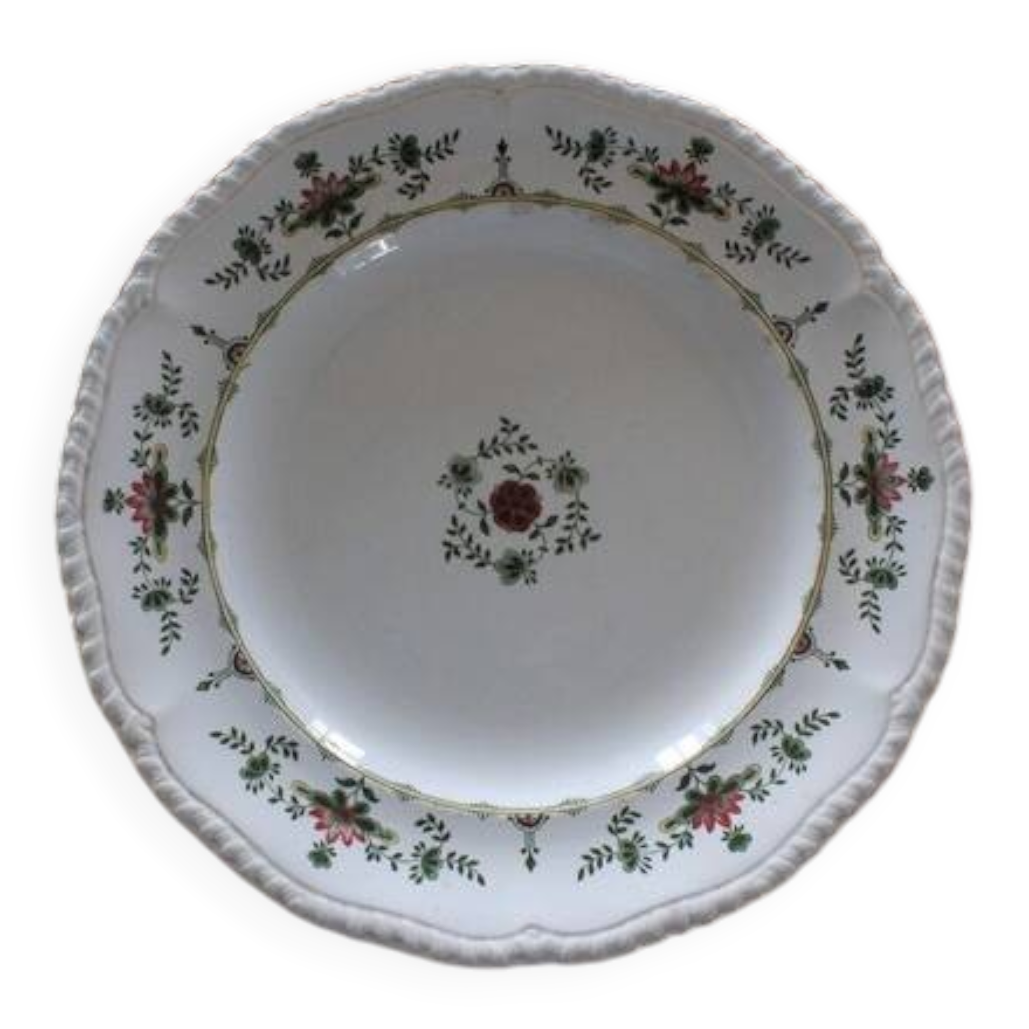 Round plate from the English Manufacture Minton model Venetia.