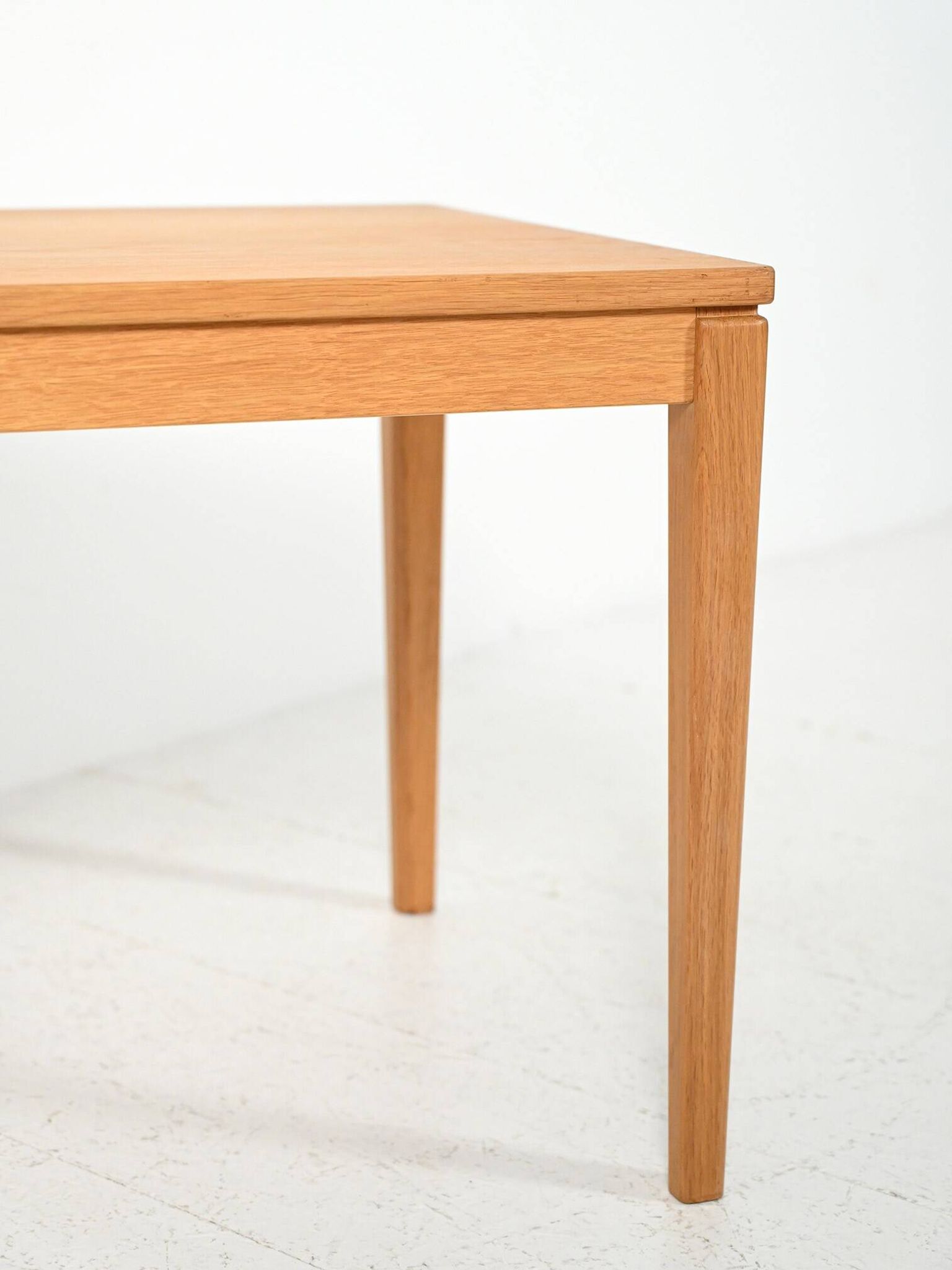 Table basse en hêtre scandinave des années 1950-60