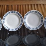 4 Terre de Fer Saint Amand et Hamage plates “Chicorée Williot” model