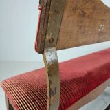 Unique early 20th century oak hall / dining bench