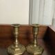 Pair of brass candlesticks