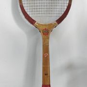 Vintage wooden tennis racket "Tigris" Courtrai, Belgium