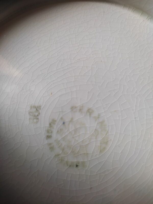 Dish Cake display porcelain St Amand Flowers dp 112270