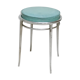 Bauhaus turquoise metal stool