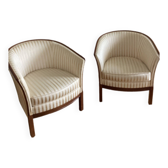 Paire de fauteuils Rosello vintage