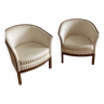 Paire de fauteuils Rosello vintage