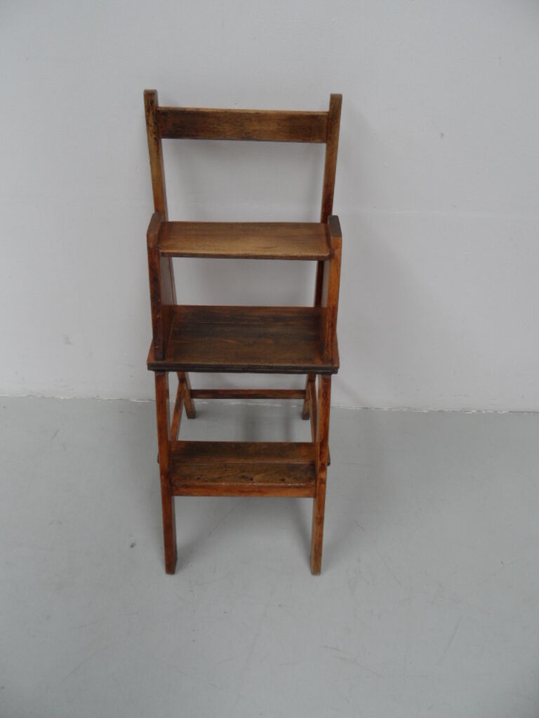 Antique library stairs / chair