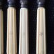 Set of 8 large turret knives paris steel blade handle horn monogrammed