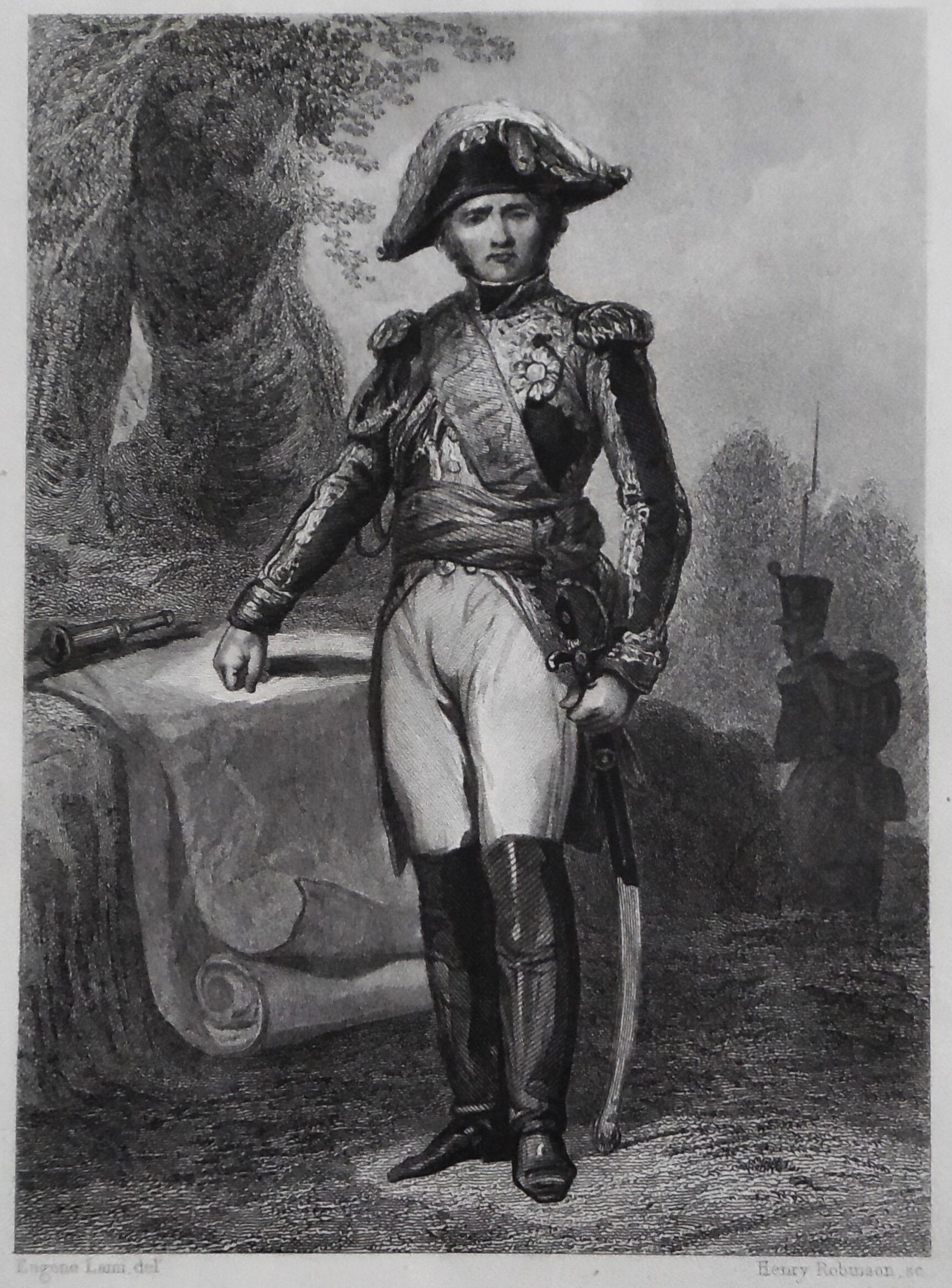 Engraving XIXth "'Marshal of Empire Lefebvre''