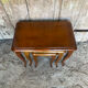 Set of 3 vintage louis xv style nesting tables