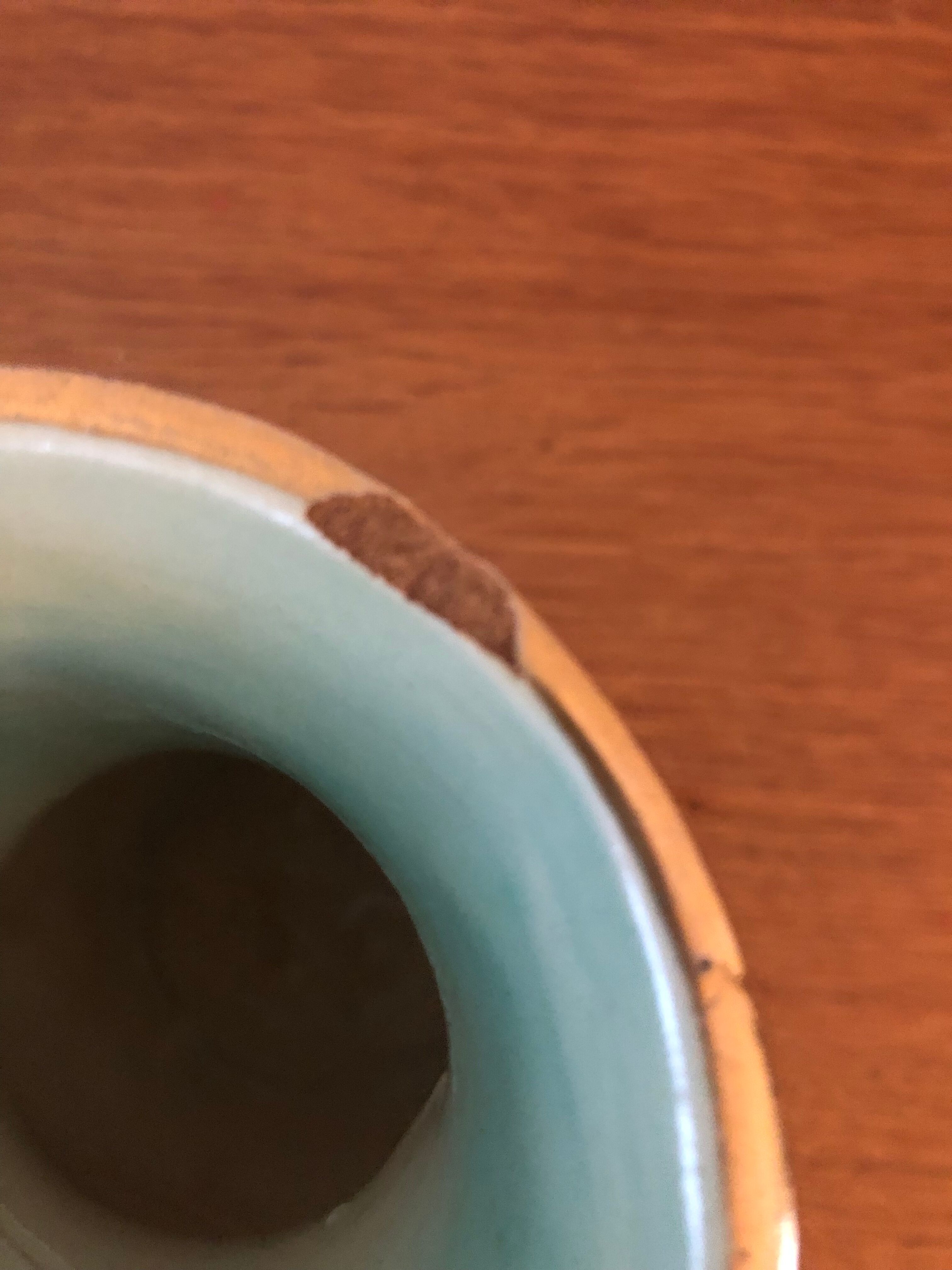 Vase art deco signed vallauris hand decorations