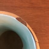 Vase art deco signed vallauris hand decorations