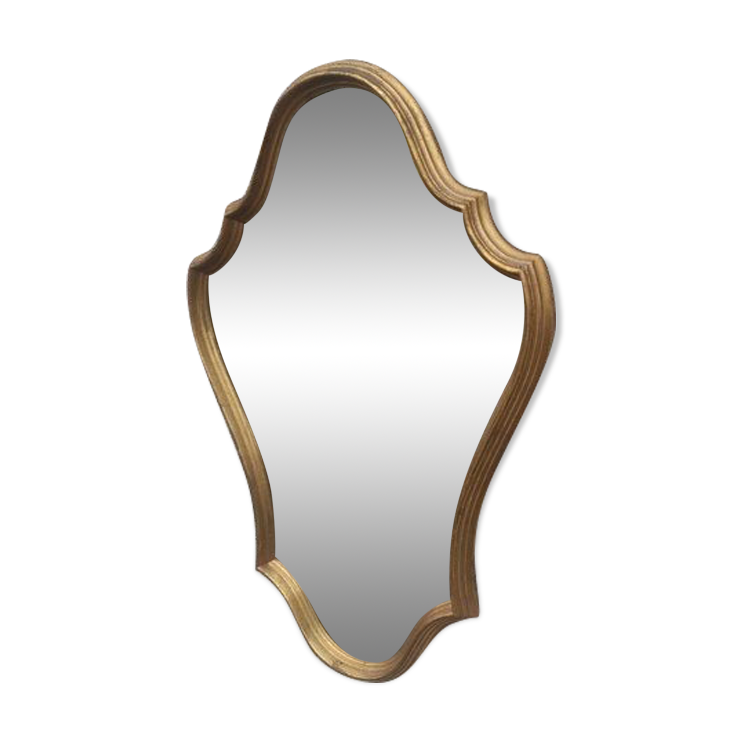 Golden mirror 34x76cm