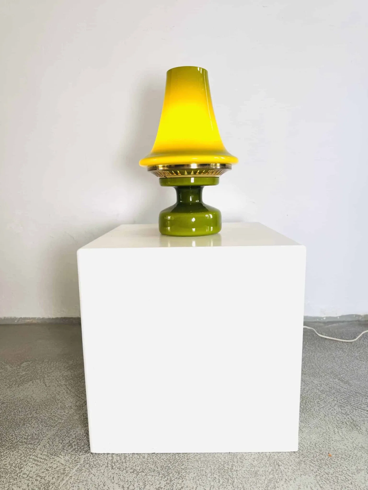 B-124 Glass Lantern Table Lamp By Hans-Agne Jakobsson For Markaryd Ab, Sweden, 1960S