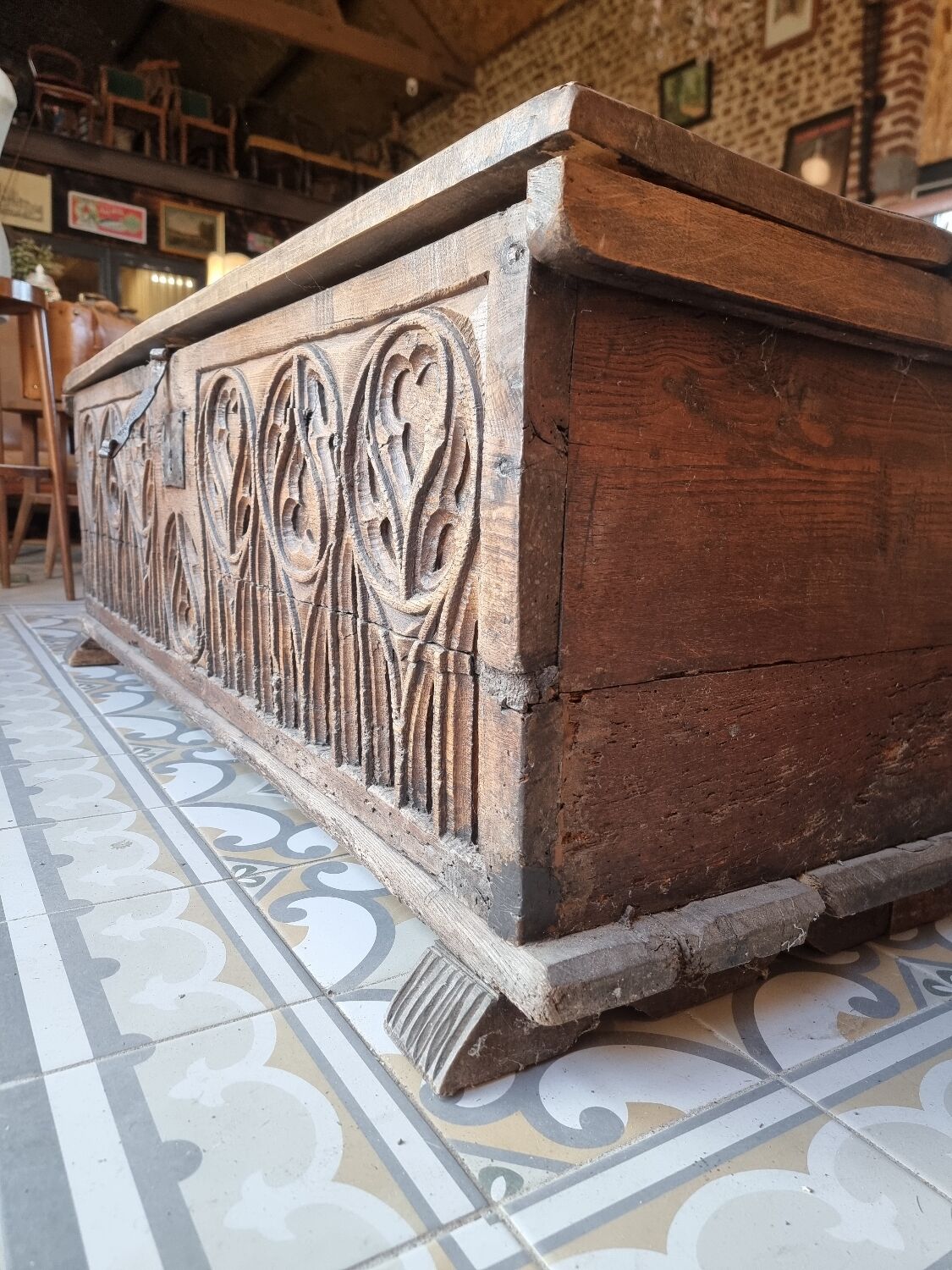 Old Gothic chest