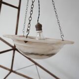 Antique French Alabaster Plafonnier Pendant Light