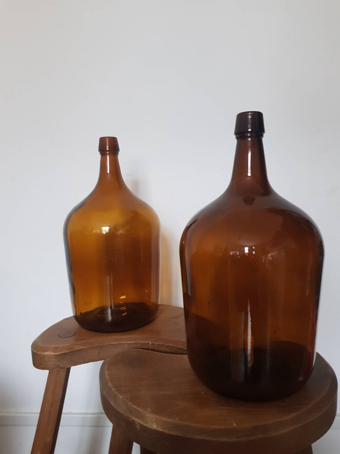 Vintage amber carboy