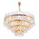 Chandelier Kalmar 'Corina', gilded brass and glass, Austria, 1970.