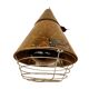 Industrial hanging lamp, heating, Narva Leuchen, Germany, 1970s.