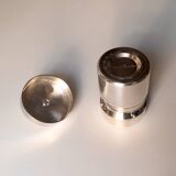 Vintage silver-plated mustard pot, SNPA goldsmiths of France, 20th century