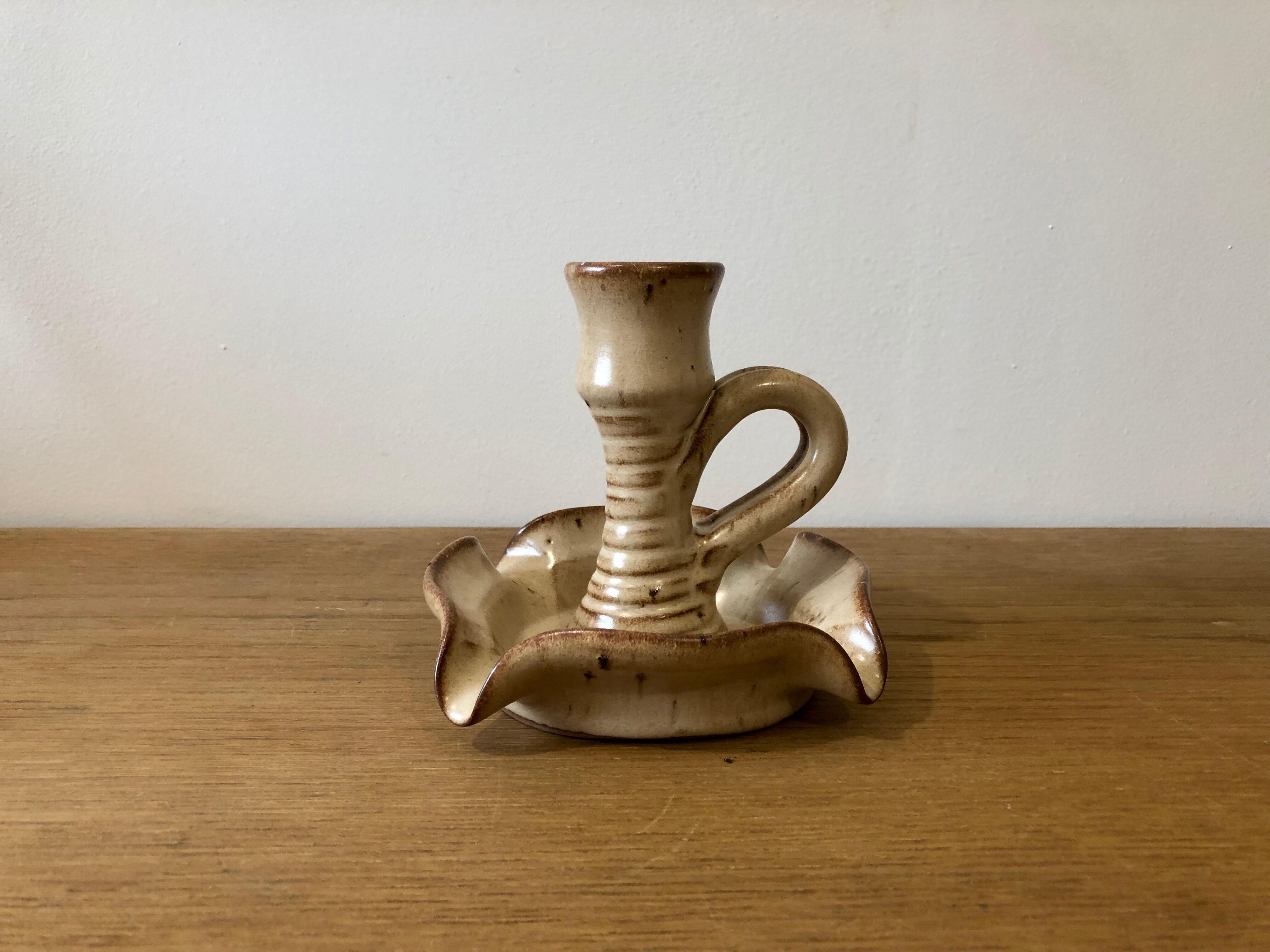 Sandstone ashtray candle holder