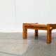 Vintage Scandinavian brutalist coffee table in Swedish pine by Yngve Ekström for Swedese, 1970s.
