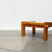 Vintage Scandinavian brutalist coffee table in Swedish pine by Yngve Ekström for Swedese, 1970s.