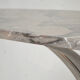 Chrome and marble table, Italy 1970