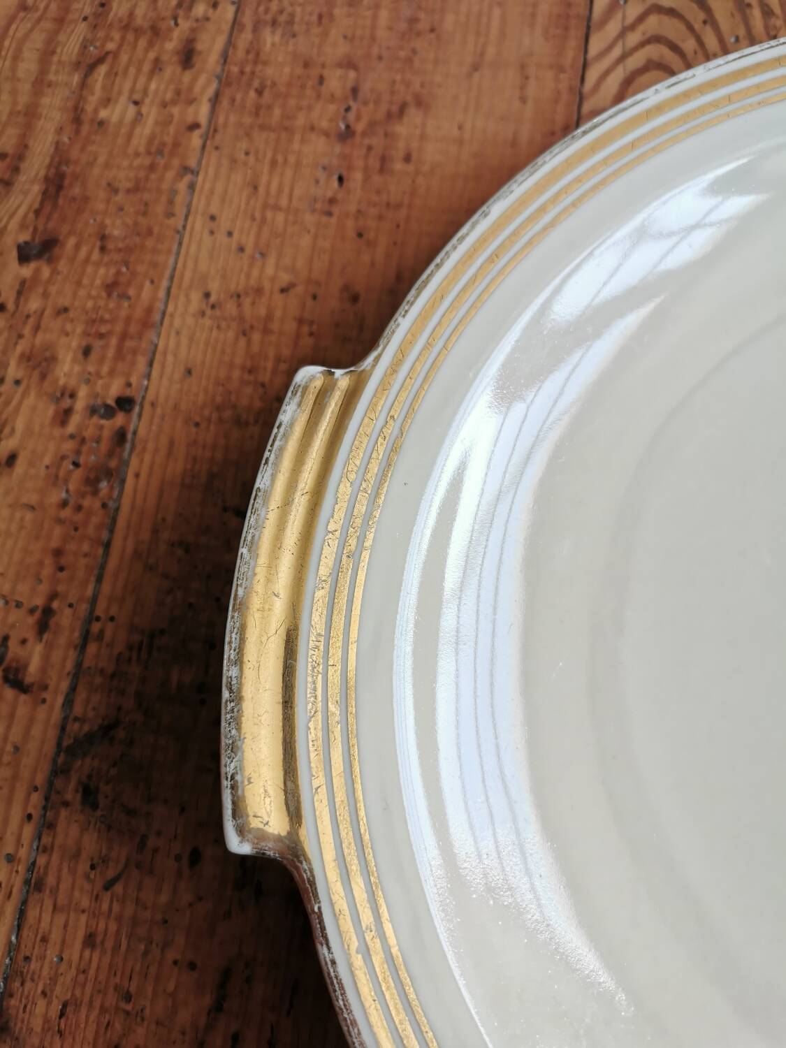 Vintage Limoges porcelain tart dish