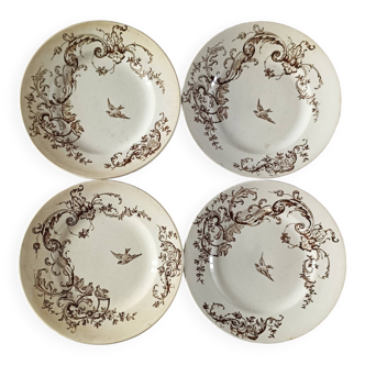 Brown bird flat plates