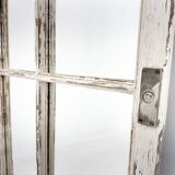 Vintage wooden window converted to a mirror