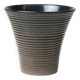 Ribbed ceramic vase, Czechoslovakia, 1960s