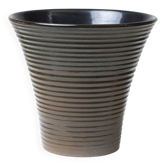 Vase en céramique striée, Tchécoslovaquie, années 1960