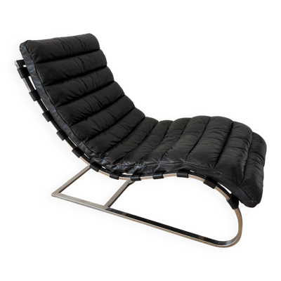 Chaise longue mid century Flamant de style Bauhaus