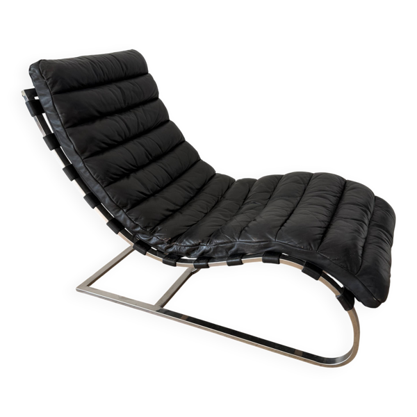 Chaise longue mid century Flamant de style Bauhaus