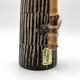 Vase pichet vintage en céramique et bambou • BR Keramik Danemark • 1960s