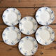Series of 6 old Longwy flat plates