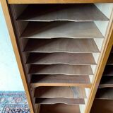 Vintage 70s double curtain filing cabinet