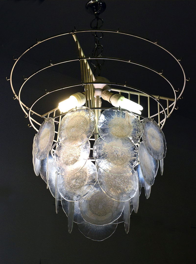 Glass chandelier