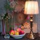 Old solid brass lamp base
