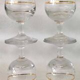 Set of 10 vintage alcohol glasses