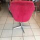 Fauteuil design rouge en velours