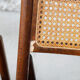 Lot de 8 chaises cannées pliantes