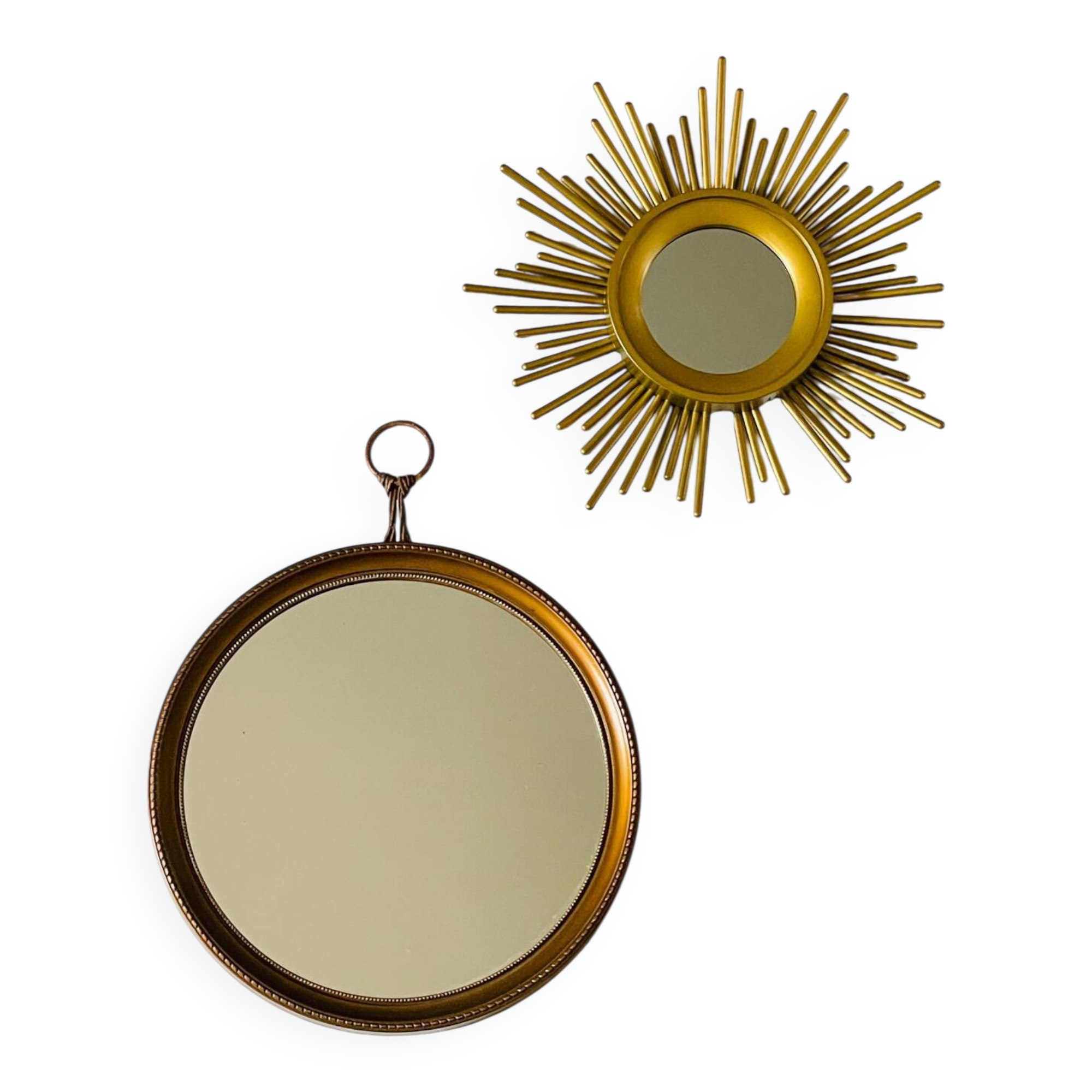Vintage Gold Sun Mirrors