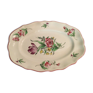 Plat de service en porcelaine Lunéville