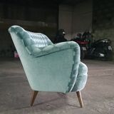 Canapé sofa "Arc" club organique rein années 50-60