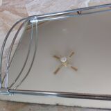 Antique mirror and chrome tray from the Art Deco period 1930