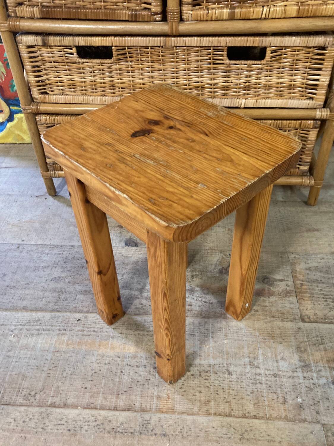 Renewed wooden stool